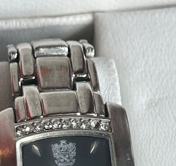 Paolo GUCCI PG873WB Steel  Quartz Watch Missing Rhinestone MSRP 225 main image 9